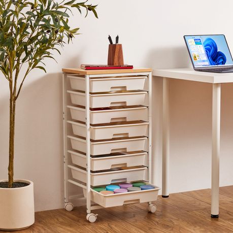Chenshia 8-Drawer Rolling Utility Storage Organiser Cart