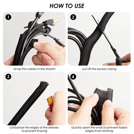 Chenshia Cord Protector Wire Loom Tubing Cable Sleeve Split Sleeving