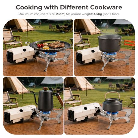 Portable Butane Gas Stove 2600W - White