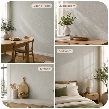 Textured Self-Adhesive Foam Wallpaper - 50 cm × 10 m