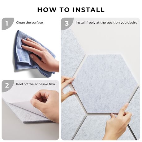 Chenshia 12 Piece Soundproof Acoustic Panels - Self-Adhesive Panels