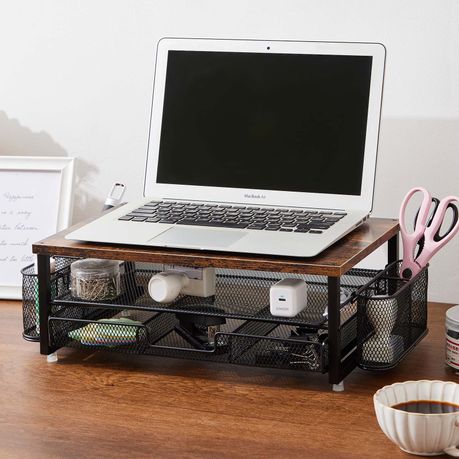 Chenshia 2-Tier Monitor Stand Riser Metal Desk Organizer Home Office & Study