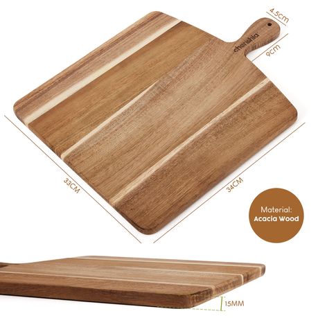 Chenshia 43cm Acacia Wood Chopping Board Charcuterie Prep Serving Board