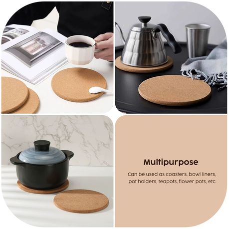 Cork Trivet Placemats - 4 Piece