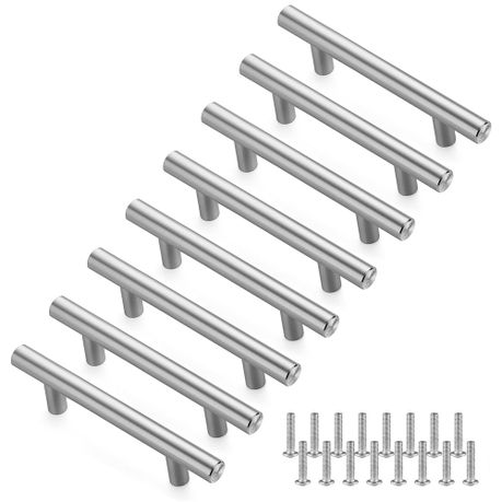 Cabinet Handles 8-Pack Stainless Steel 96mm Kitchen Pulls