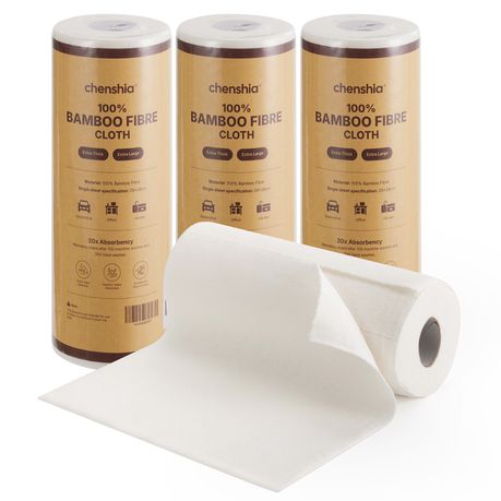 Chenshia 4-Pack Reusable Bamboo Paper Towel Cleaning Dish Cloth