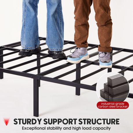 Metal Bed Frame - Heavy Duty Base - Single Size