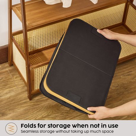 140L Double Laundry Hamper with Lid