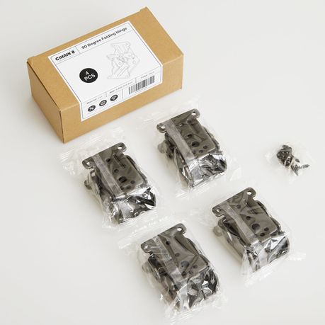 Self-Locking Folding Table Leg Mount Hinge Set