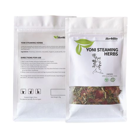 Herbility Yoni Steaming Herbs 100% Natural Reproductive Care Blend