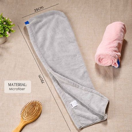 Microfiber Hair Towel Wrap Anti Frizz Absorbent Turban