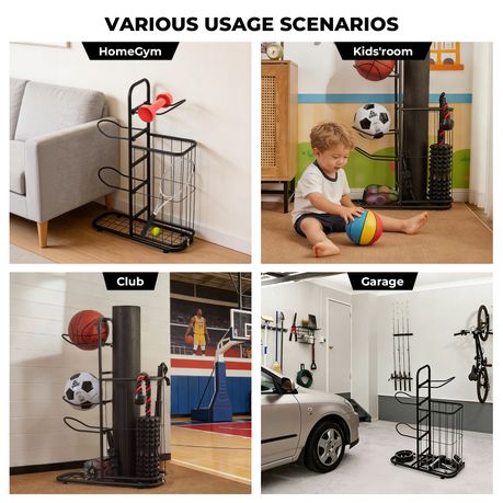 Children's Sports Equipment Storage Rack