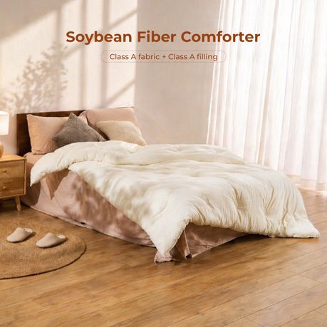 Queen Soybean Fiber Duvet 100% Washed Cotton Heavy Winter Blanket