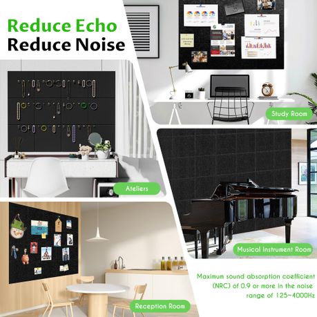 6-Pack Self-Adhesive Cork Board  Push Pin Display Board Set