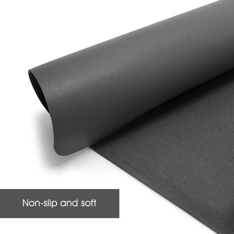 Leather Desk Pad Large Portable Desk Mat - Charcoal