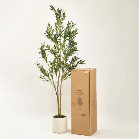 Artificial Olive Tree - Realistic Faux Potted Plant