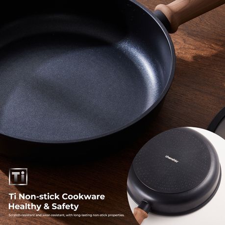 Chenshia 13pc Titanium Coating Non-Stick Cookware Utensil Set Gas Induction