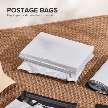 100 Pack PE Postage Bags - Self Seal Mailing Envelopes