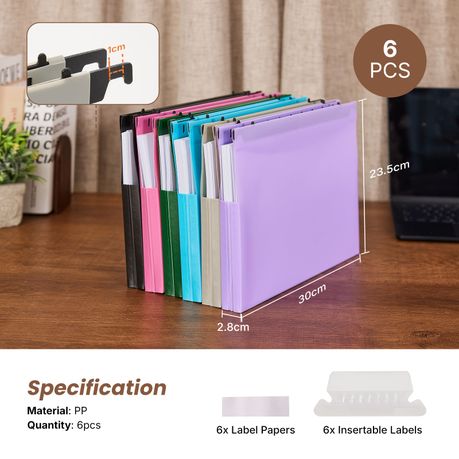 Chenshia Hanging File Folders - Expandable Document Holder
