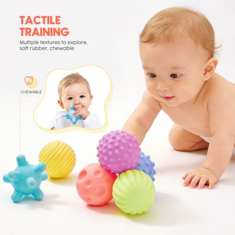 Baby Sensory Balls Set Soft Tactile Multi Texture Toys