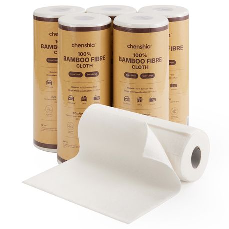 Chenshia 6-Pack Reusable Bamboo Paper Towel Cleaning Dish Cloth