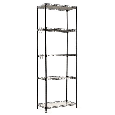 5-Tier Adjustable Steel Storage Rack