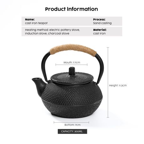 Cast Iron Teapot Japanese Tea Kettle