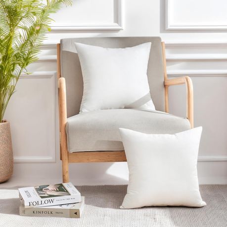 Faux Down Cushion Inserts 45cm Square - 2 Pack