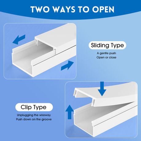 Chenshia 400cm Wire Covers &Cable Management Trunking &Cord Hider set