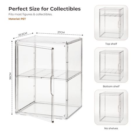 2-Tier Acrylic Display Cabinet