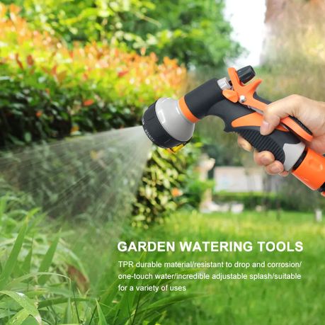 Garden Hose Nozzle High Pressure Water Spray Gun Attachment Set