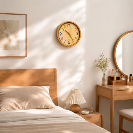 Modern Decorative Wall Clock 30cm - Colourful