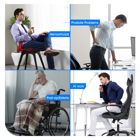 Chenshia Memory Foam Seat Cushions -Haemorrhoids Office Chairs Donut Pillow