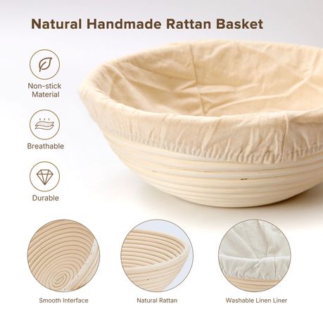 Rattan Sourdough Bread Baking Kit - 14 Piece