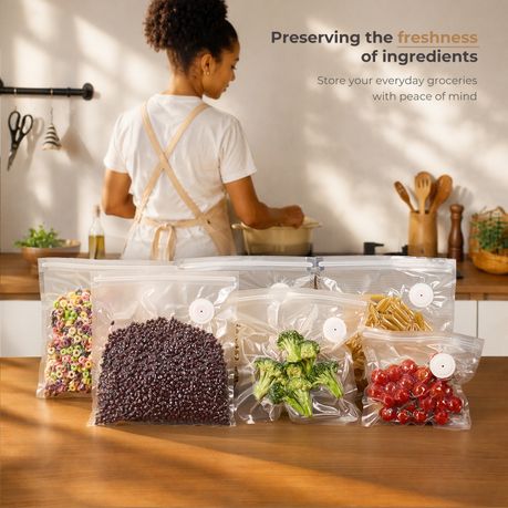 40-Piece Reusable Vacuum Sealer Bags