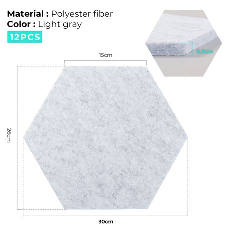 Chenshia 12 Piece Soundproof Acoustic Panels - Self-Adhesive Panels