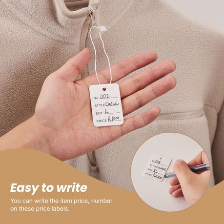 Chenshia 1000pcs Writable Paper Price Tags