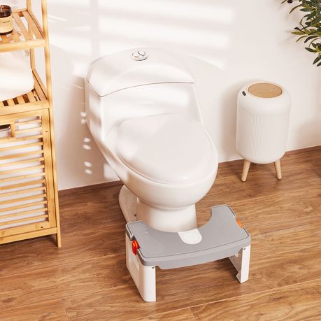 Foldable Toilet Stool Squat Potty Training Bathroom Footrest Aid