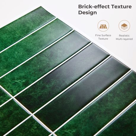 Peel and Stick 3D Mosaic Wall Tiles | 10 Sheets | 30 × 30 cm