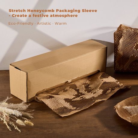 Honeycomb Kraft Packaging Paper Roll - Biodegradable