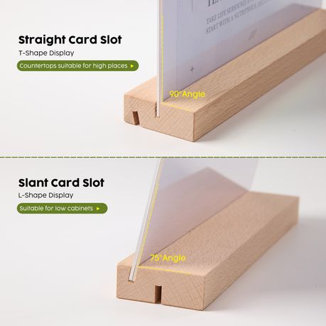 Double-Sided Acrylic Sign Holder - A4 | 6-Pack