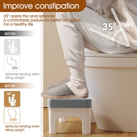 Toilet Stool Squat Potty Step Bathroom Ergonomic Aid