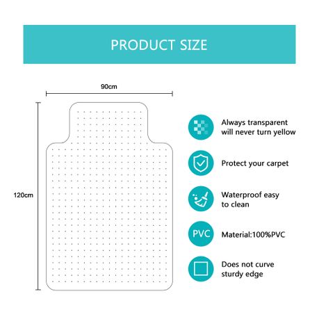 Ergonomic Office Chair & Floor Carpet Protector
