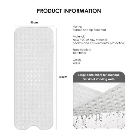 Non-Slip Polka Dot Shower Floor Bath Mat
