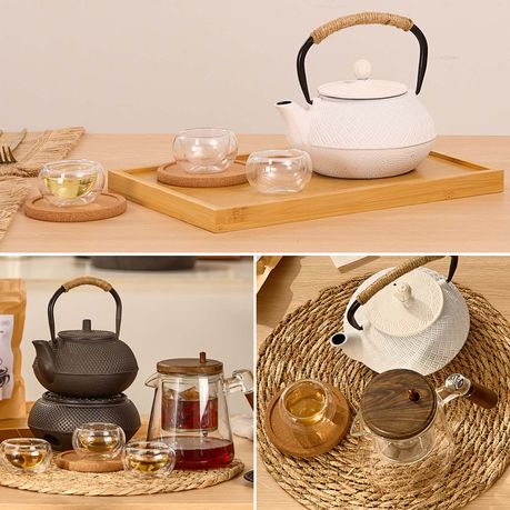 Round Cork Coaster & Trivet Set - 6 Pack