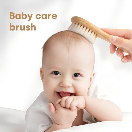 Soft Bristle Bamboo Baby Hairbrush