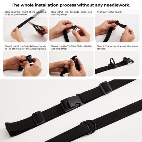 Adjustable Nylon Buckle Strap DIY Hardware Set