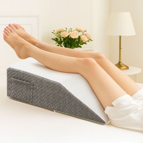 Memory Foam Leg Elevation Pillow Ergonomic Wedge Support Cushion