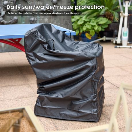 Heavy Duty Patio Chair Cover Waterproof 420D Oxford Outdoor Protection