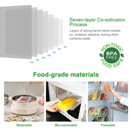 Heavy-Duty Vacuum Sealer Bags 28cm x 15m Roll - 5 Pack